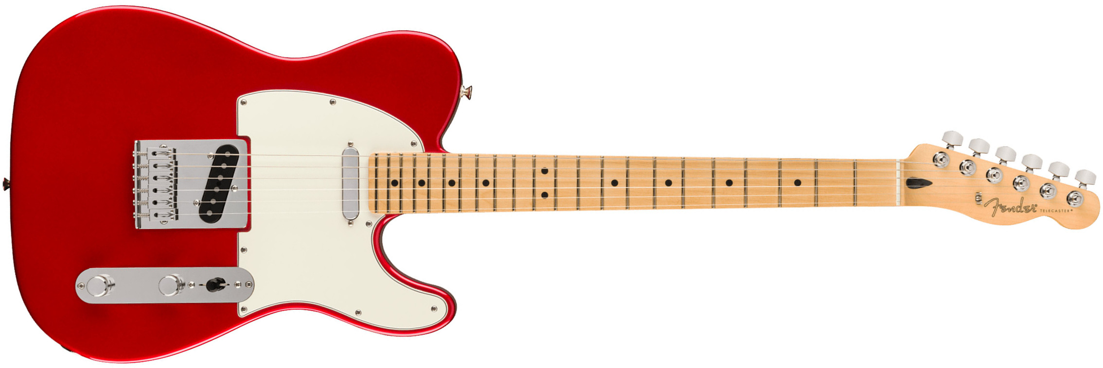 Fender Tele Player Mex 2023 2s Ht Mn - Candy Apple Red - Guitarra eléctrica con forma de tel - Main picture