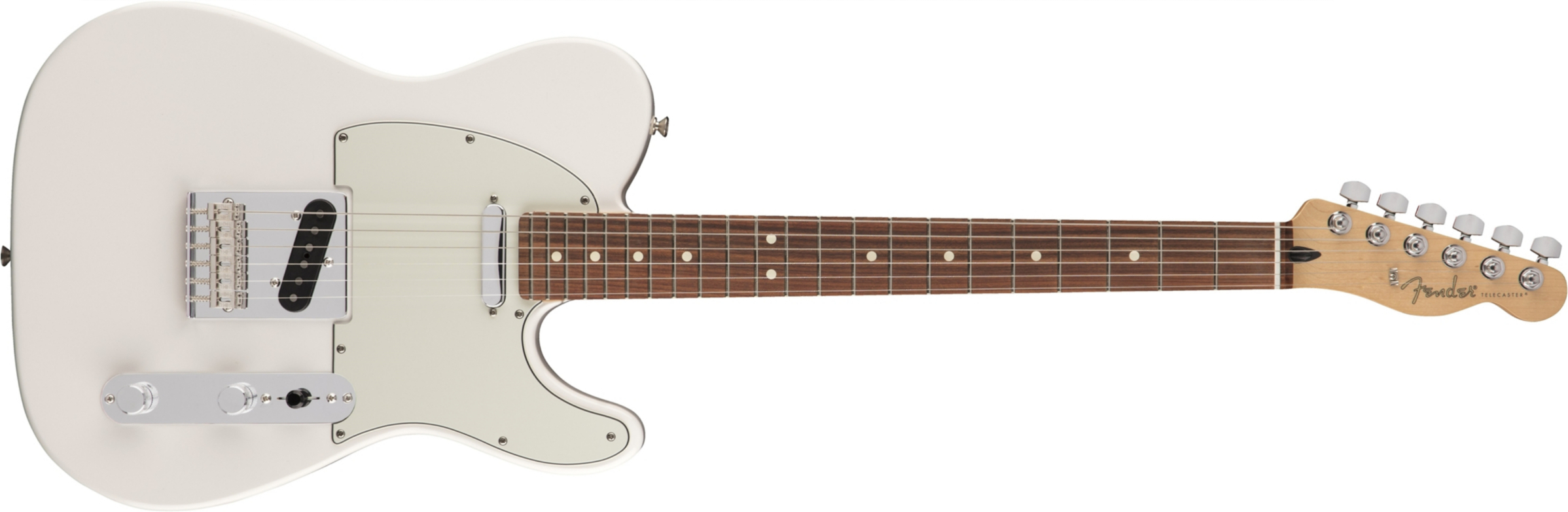 Fender Tele Player Mex Ss Pf - Polar White - Guitarra eléctrica con forma de tel - Main picture