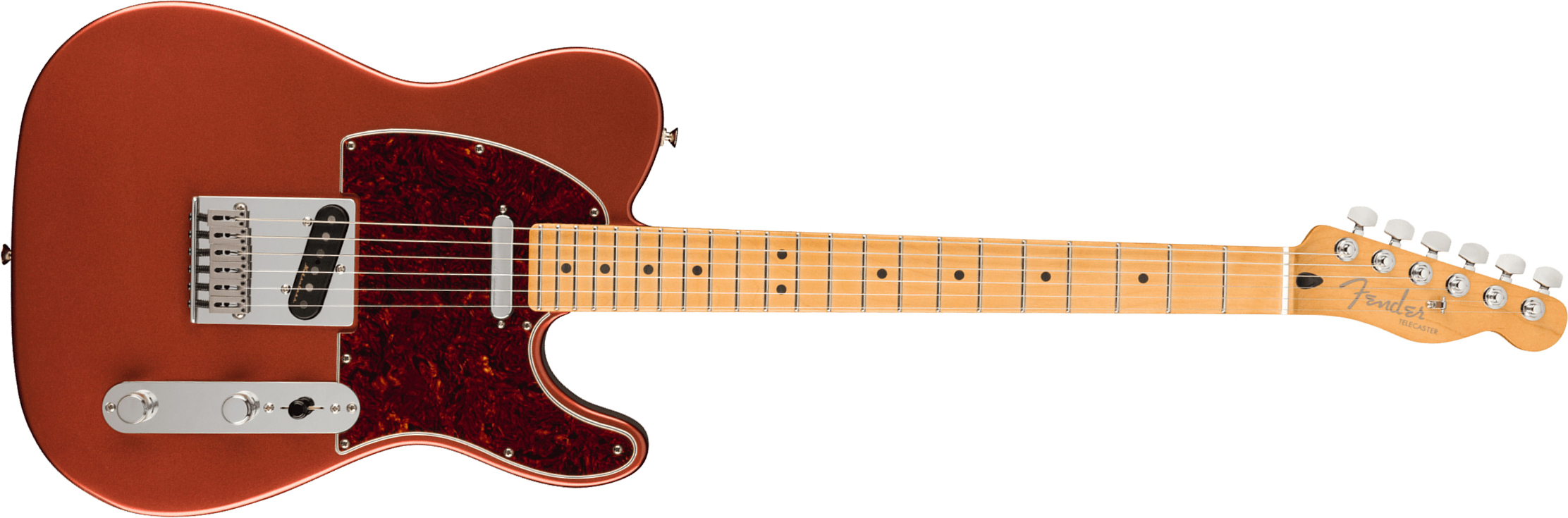 Fender Tele Player Plus Mex 2s Ht Mn - Aged Candy Apple Red - Guitarra eléctrica con forma de tel - Main picture