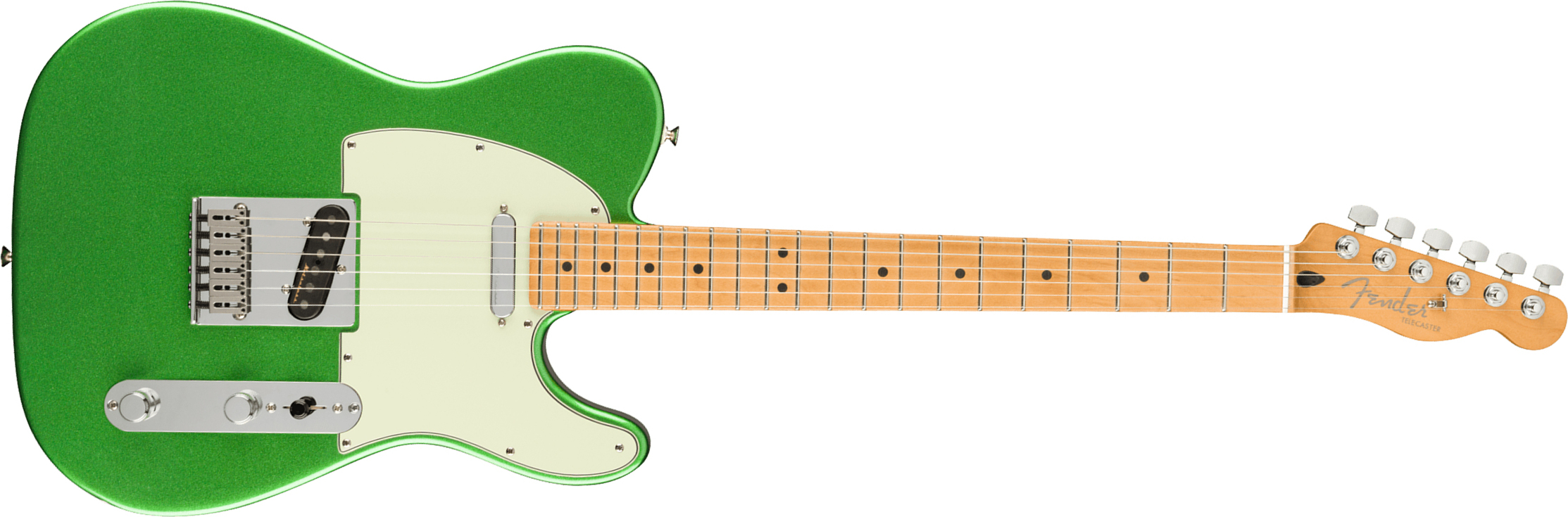 Fender Tele Player Plus Mex 2s Ht Mn - Cosmic Jade - Guitarra eléctrica con forma de tel - Main picture