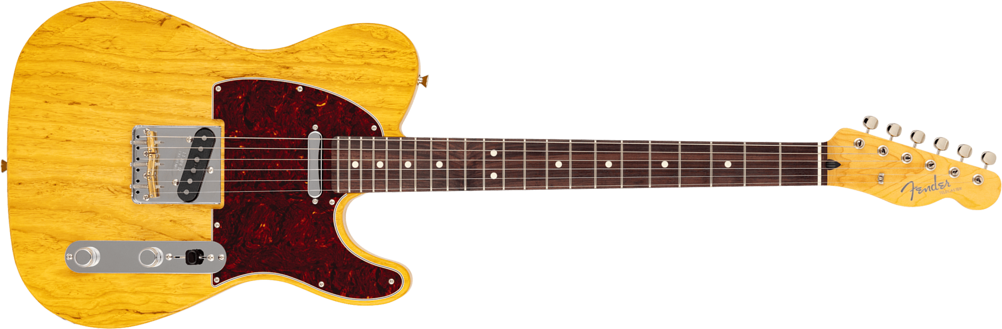 Fender Tele  Raw Ash Mij Ltd Jap 2s Ht Mn - Satin Vintage Natural - Guitarra eléctrica con forma de tel - Main picture