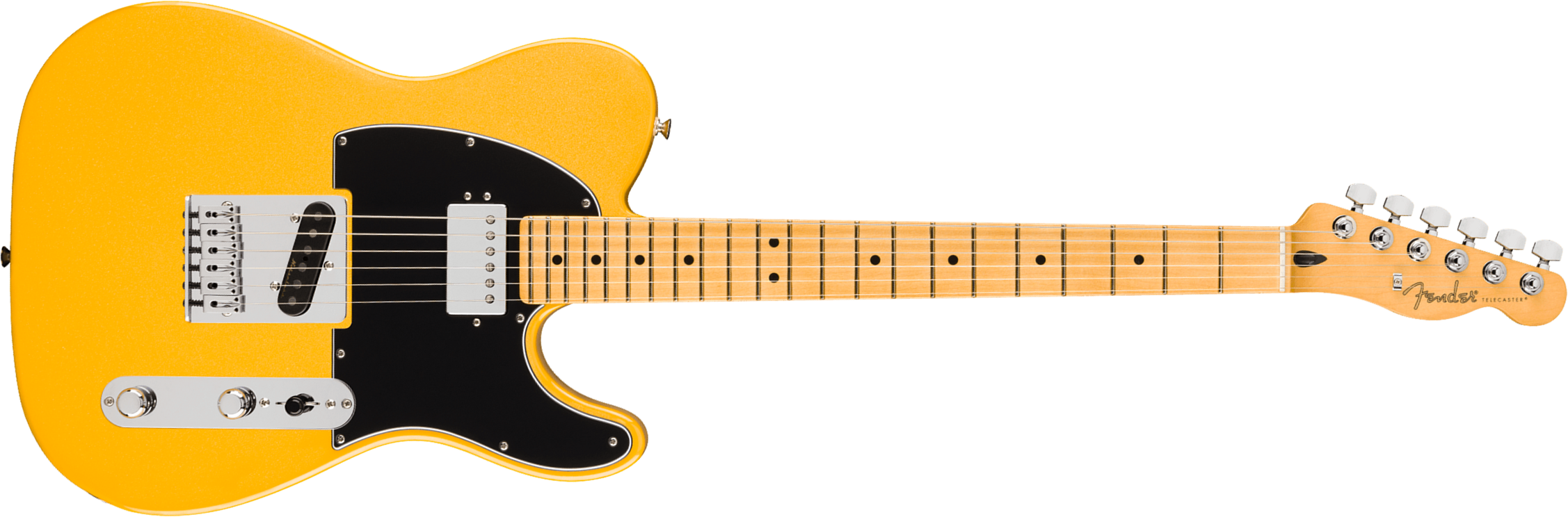 Fender Tele Sh Player Ii Modified Mex 2s Ht Mn - Sunshine Yellow - Guitarra eléctrica con forma de tel - Main picture
