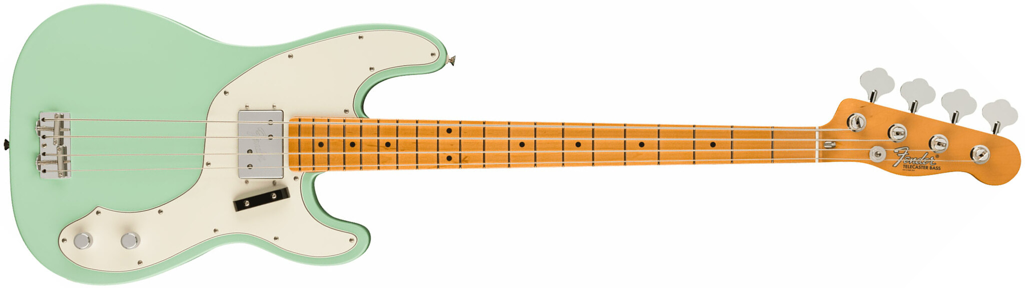 Fender Tele Bass 70s Vintera 2 Mex Mn - Surf Green - Bajo eléctrico de cuerpo sólido - Main picture