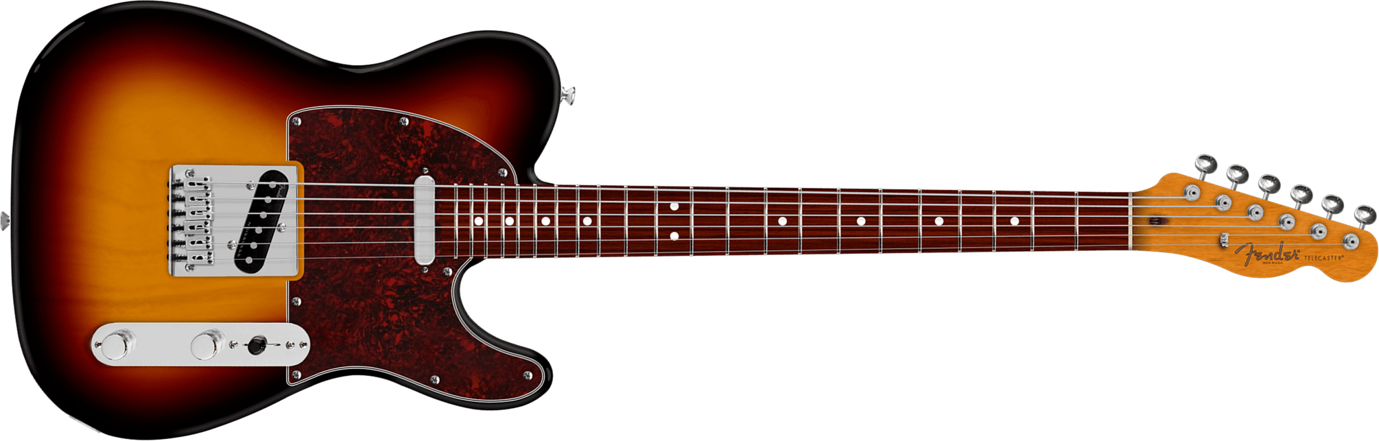 Fender Telecaster Player Baritone 75th Anniversary Ht 2s Rw - 3-color Sunburst - Guitarra eléctrica barítono - Main picture