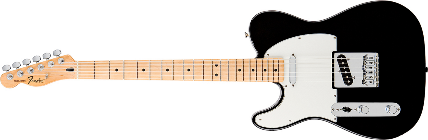 Fender Tele Mexican Standard 2011 Gaucher 2s Mn Black - Guitarra electrica para zurdos - Main picture