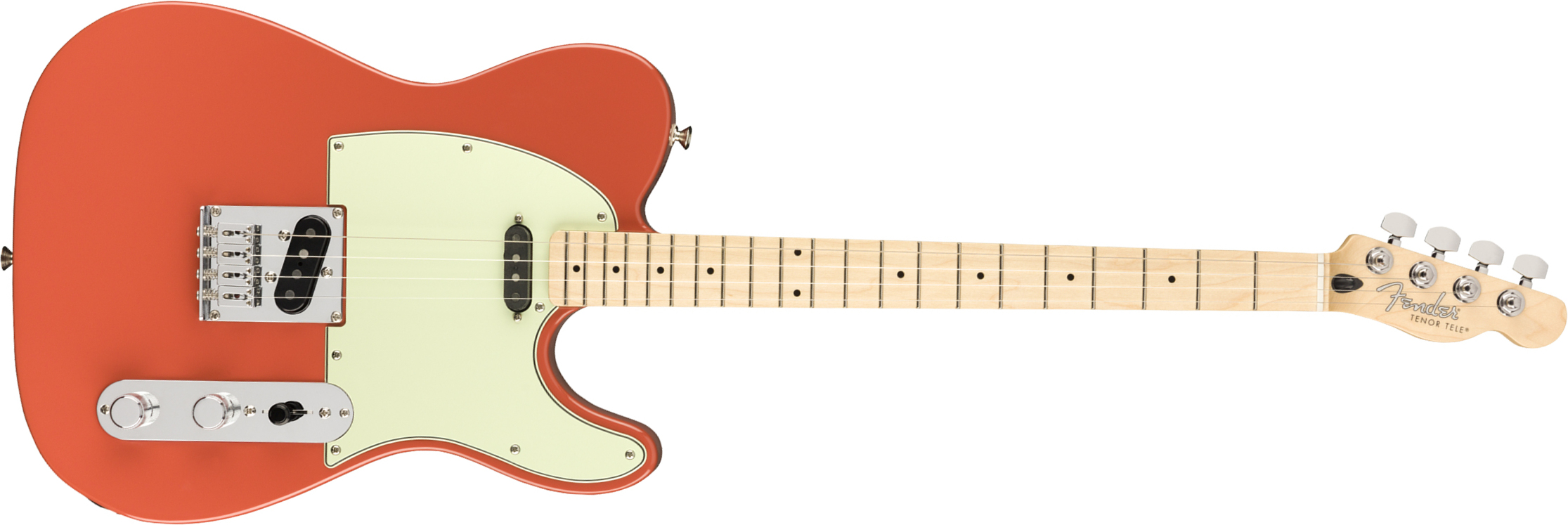 Fender Tenor Tele Alternate Reality Mex Mn - Fiesta Red - Guitarra eléctrica con forma de tel - Main picture