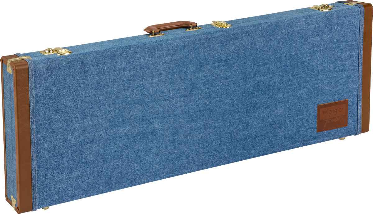 Fender X Wrangler Denim Strat/tele Electric Guitar Case Bois Indigo - Bolsa para guitarra eléctrica - Main picture