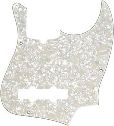 Golpeador Fender 10-Hole Contemporary Jazz Bass Pickguards - Aged White Pearloid