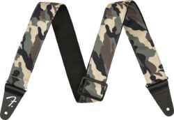 Correa Fender 2 Inches Camo Guitar Strap - Woodland