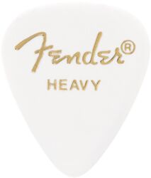 Púas Fender 351 Classic Celluloid Heavy White