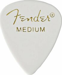 Púas Fender 351 Classic Celluloid Medium White