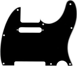 Golpeador Fender 8-Hole Mount Multi-Ply Telecaster Pickguards - Black