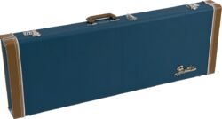 Maleta para guitarra eléctrica Fender Classic Wood Strat/Tele Electric Guitar Case - Lake Placid Blue