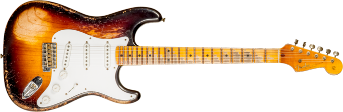 Fender Custom Shop 70th Anniversary 1954 Stratocaster Ltd #XN4378 - Super heavy relic 2-color sunburst