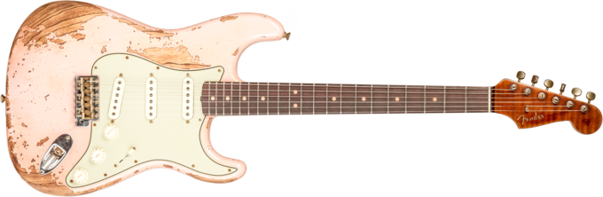 Fender Custom Shop 1963 Stratocaster #R136150 - Super heavy relic shell pink