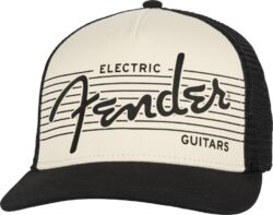 Gorra Fender ELECTRIC GUITAR HAT BLACK / CREAM - CASQUETTE - Talla única