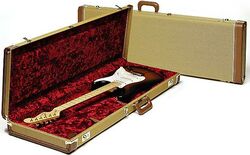 Maleta para guitarra eléctrica Fender Deluxe Hardshell Case Stra/Tele - Tweed Red Poodle