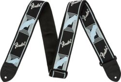 Correa Fender Monogrammed Strap Black/Light Grey/Blue