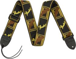 Correa Fender Monogrammed Strap Black/Yellow/Brown