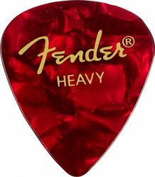 Púas Fender Premium Celluloid 351 Heavy red moto
