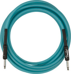Cable Fender Pro Glow In The Dark Instrument Cable, 18.6ft, Straight/Straight - Blue