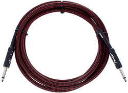 Professional Instrument Cable, Straight/Straight, 10ft - Red Tweed