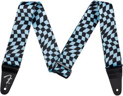 Correa Fender WAVY CHECKER POLY STRAP BLUE