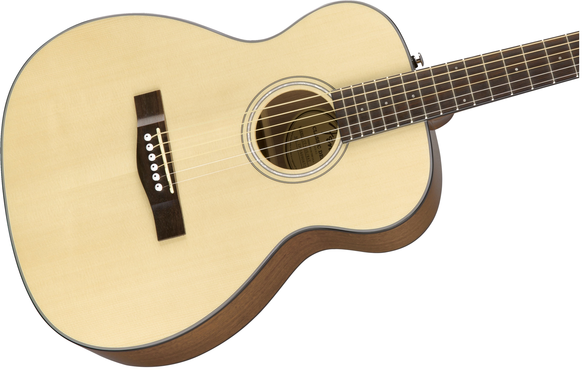 Fender Ct-60s Classic Design Travel Epicea Acajou - Natural - Guitarra acústica de viaje - Variation 2