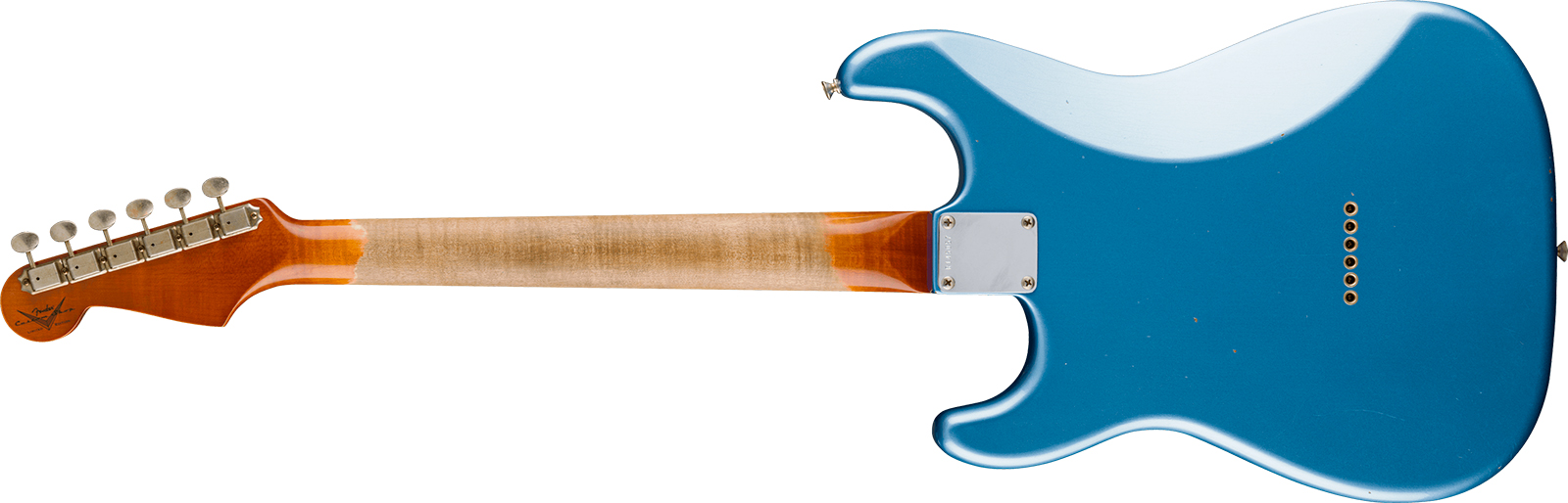 Fender Custom Shop Ariel Posen Strat Signature 2s P90 Ht Rw - Relic Lake Placid Blue - Guitarra eléctrica de autor - Variation 1