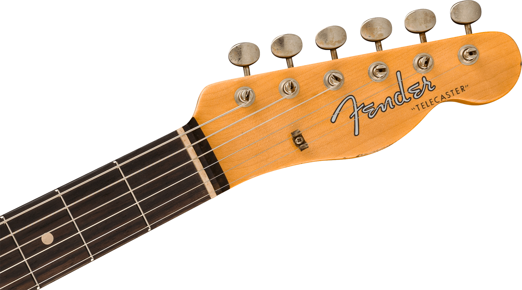 Fender Custom Shop Brian Fallon Tele Custom 1959 Signature 2s Ht Rw #r151889 - Journeyman Relic Black - Guitarra eléctrica de autor - Variation 3