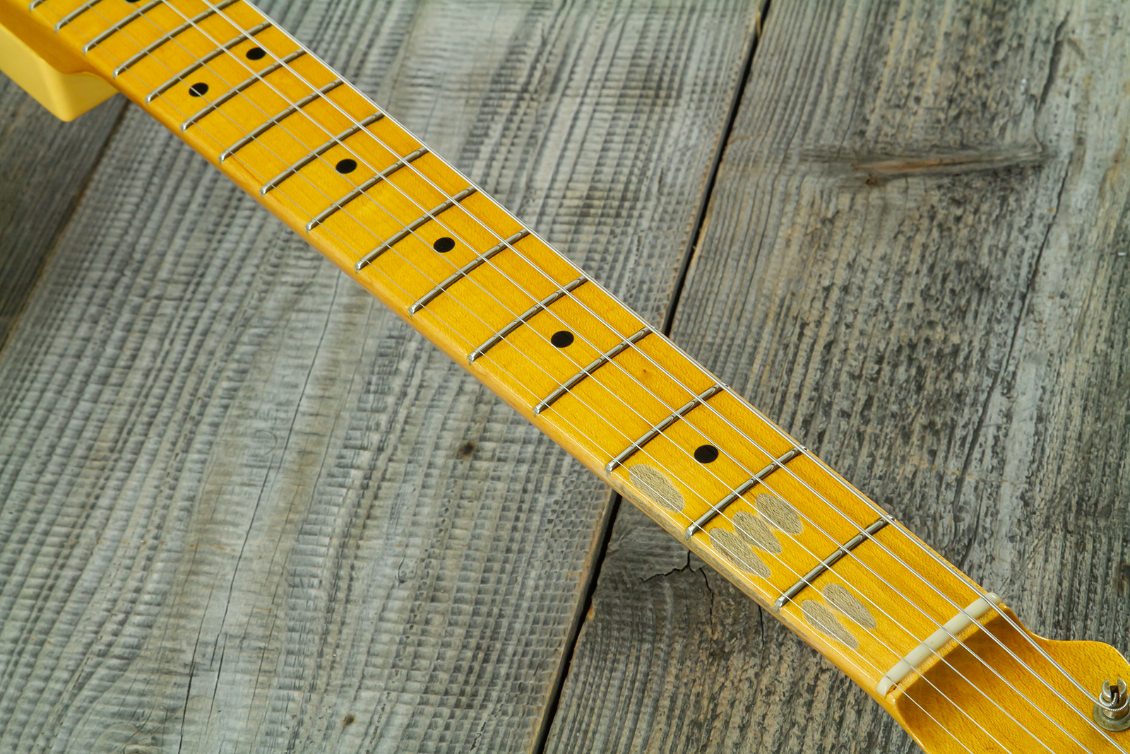 Fender Custom Shop Broadcaster Tele 70th Ann. Ltd Mn #r106019 - Journeyman Relic Nocaster Blonde - Guitarra eléctrica con forma de tel - Variation 9