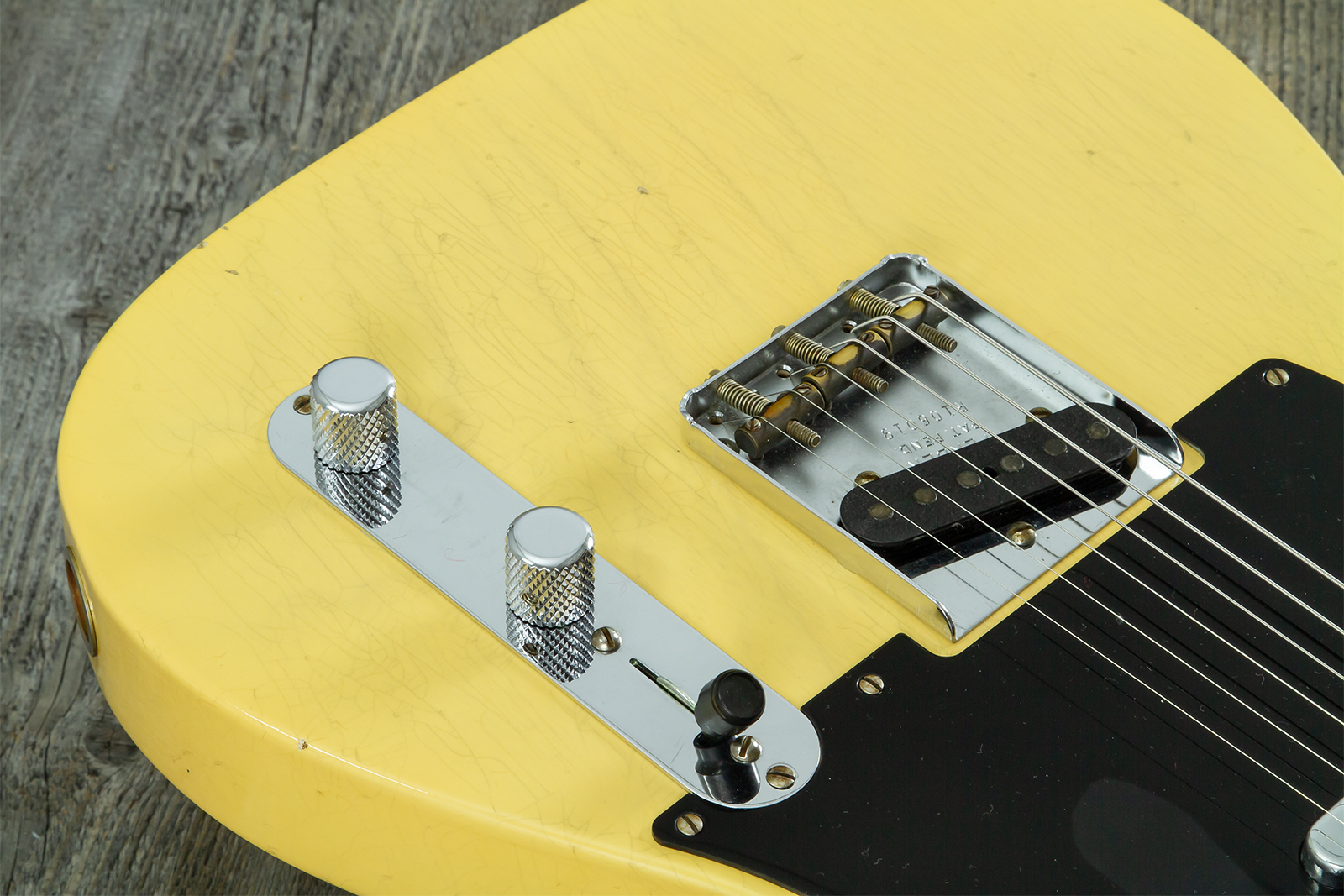 Fender Custom Shop Broadcaster Tele 70th Ann. Ltd Mn #r106019 - Journeyman Relic Nocaster Blonde - Guitarra eléctrica con forma de tel - Variation 5