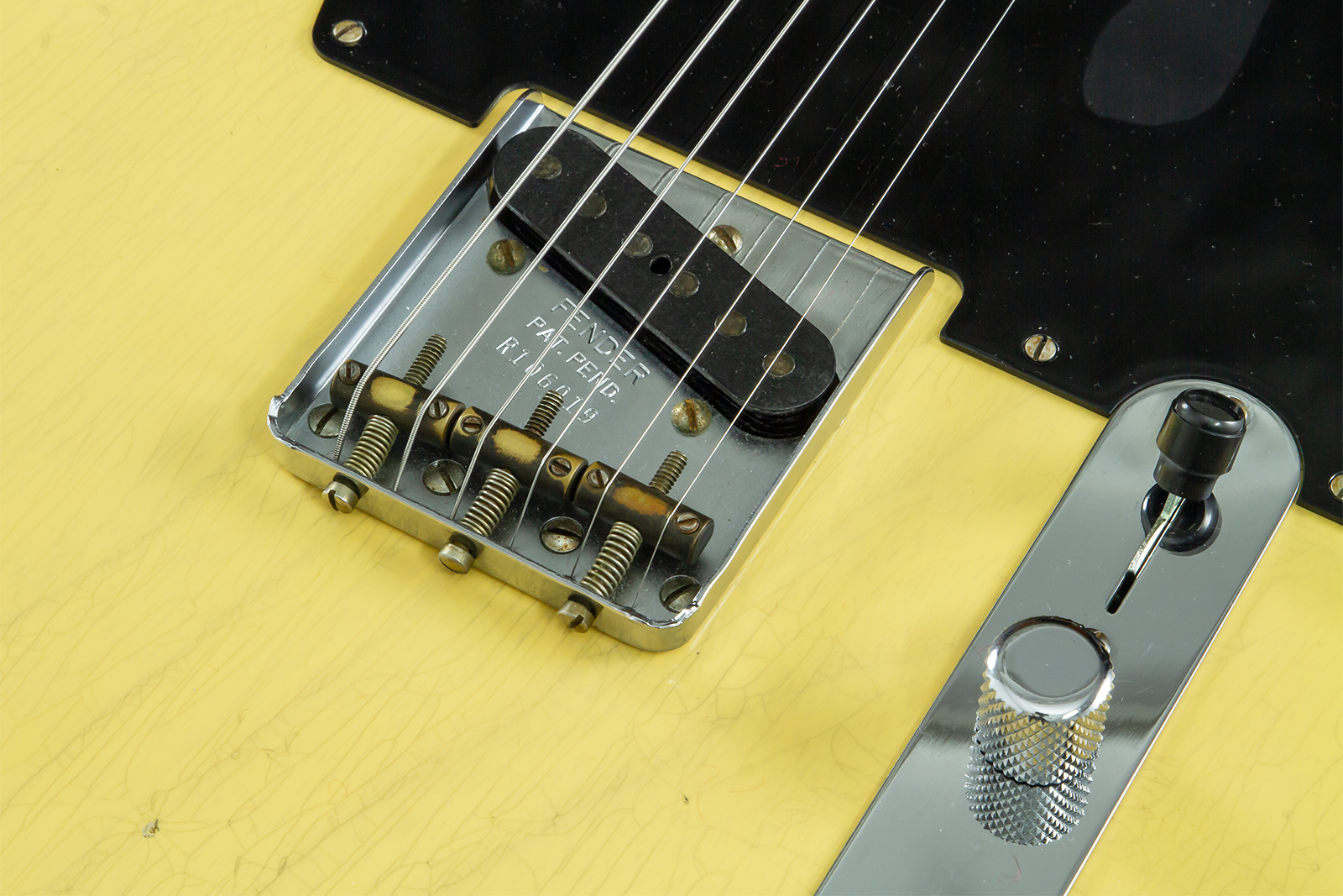 Fender Custom Shop Broadcaster Tele 70th Ann. Ltd Mn #r106019 - Journeyman Relic Nocaster Blonde - Guitarra eléctrica con forma de tel - Variation 7