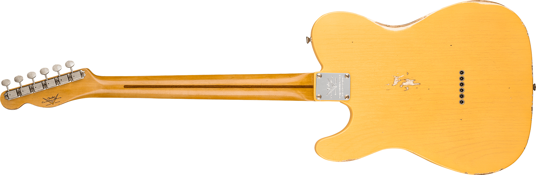 Fender Custom Shop Broadcaster Tele 70th Anniversary Ltd Mn - Relic Aged Nocaster Blonde - Guitarra eléctrica con forma de tel - Variation 1