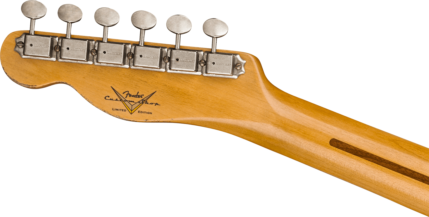 Fender Custom Shop Broadcaster Tele 70th Anniversary Ltd Mn - Relic Aged Nocaster Blonde - Guitarra eléctrica con forma de tel - Variation 3