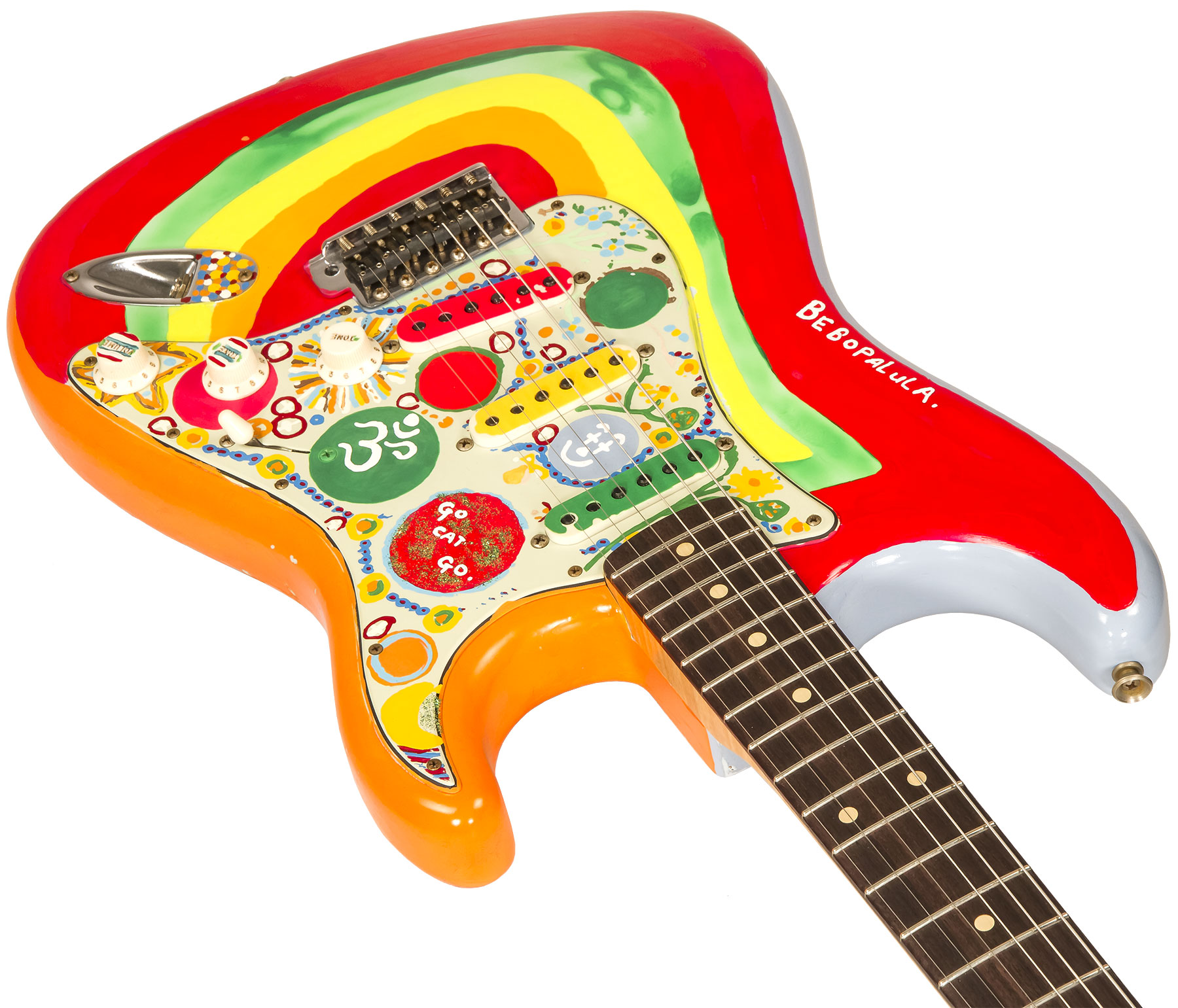 Fender Custom Shop George Harrison Strat Mb P.waller Signature Rw #83840 - Rocky - Guitarra eléctrica con forma de str. - Variation 1