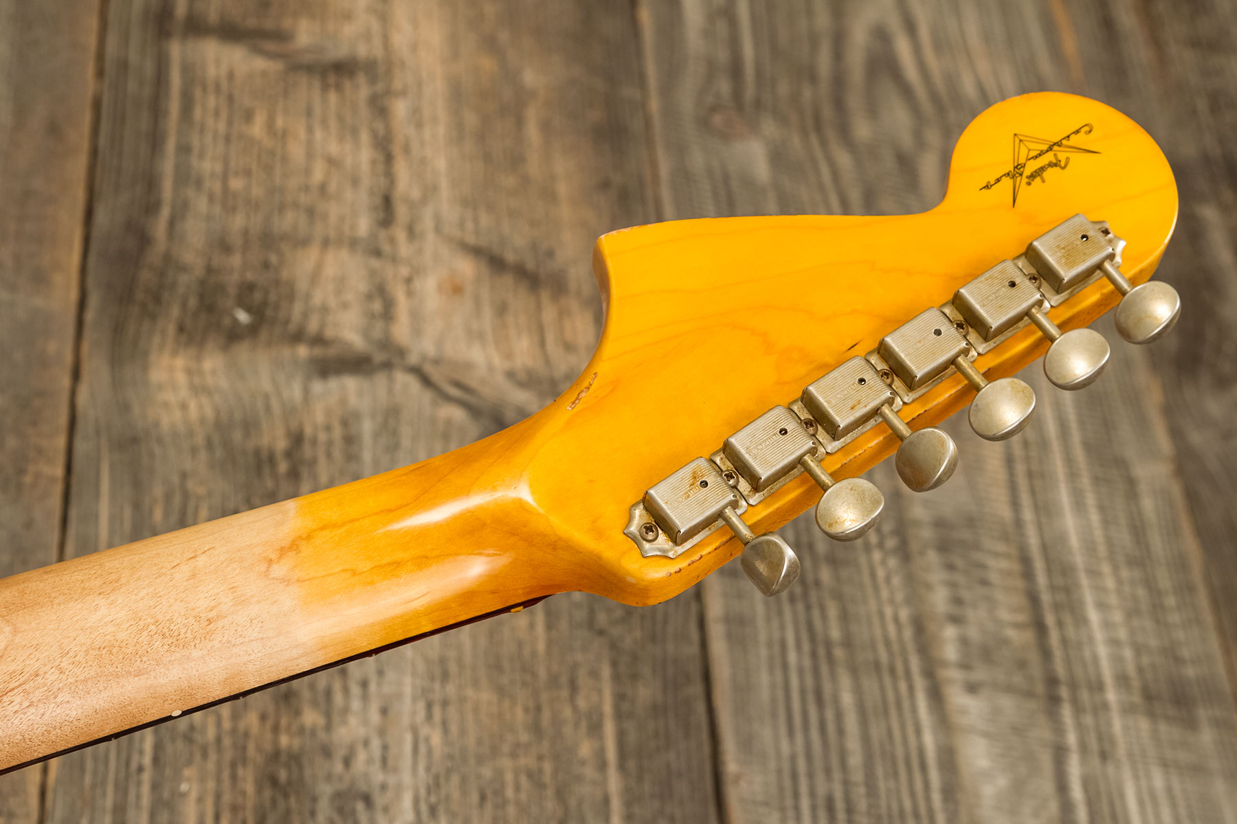 Fender Custom Shop Jaguar 1962 Shsc 2s Trem Rw #r138212 - Heavy Relic Sherwood Green Metallic - Guitarra electrica retro rock - Variation 12