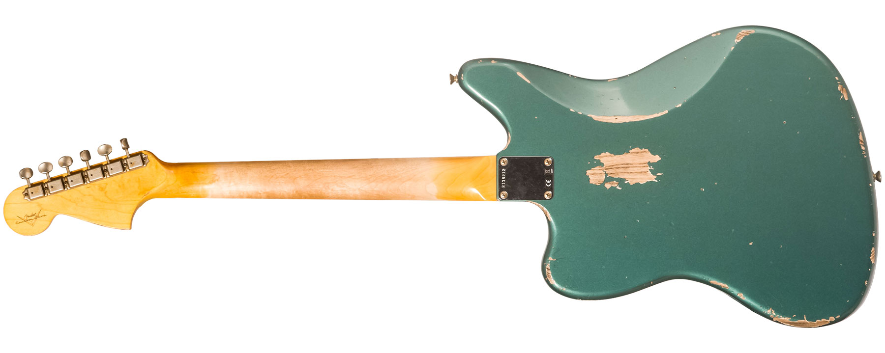 Fender Custom Shop Jaguar 1962 Shsc 2s Trem Rw #r138212 - Heavy Relic Sherwood Green Metallic - Guitarra electrica retro rock - Variation 1