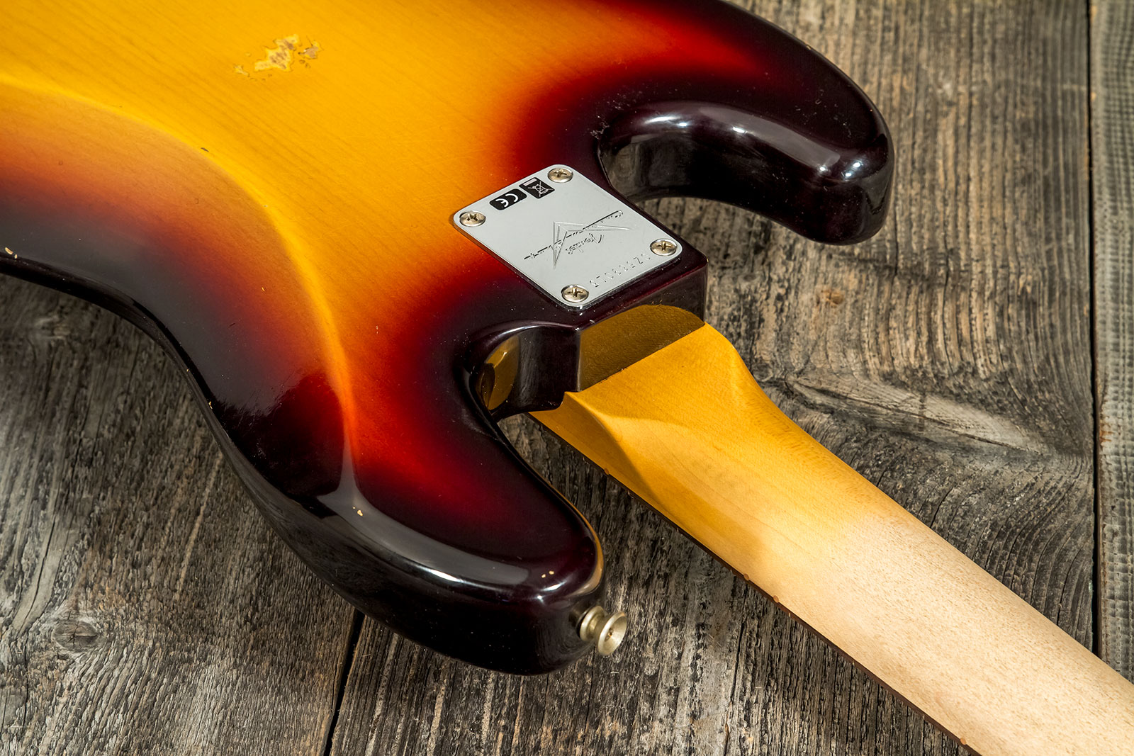 Fender Custom Shop  Jazz Bass 1962 Rw #cz569015 - Relic 3-color Sunburst - Bajo eléctrico de cuerpo sólido - Variation 7