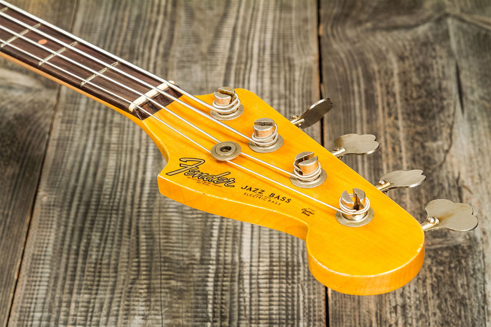 Fender Custom Shop  Jazz Bass 1962 Rw #cz569015 - Relic 3-color Sunburst - Bajo eléctrico de cuerpo sólido - Variation 8