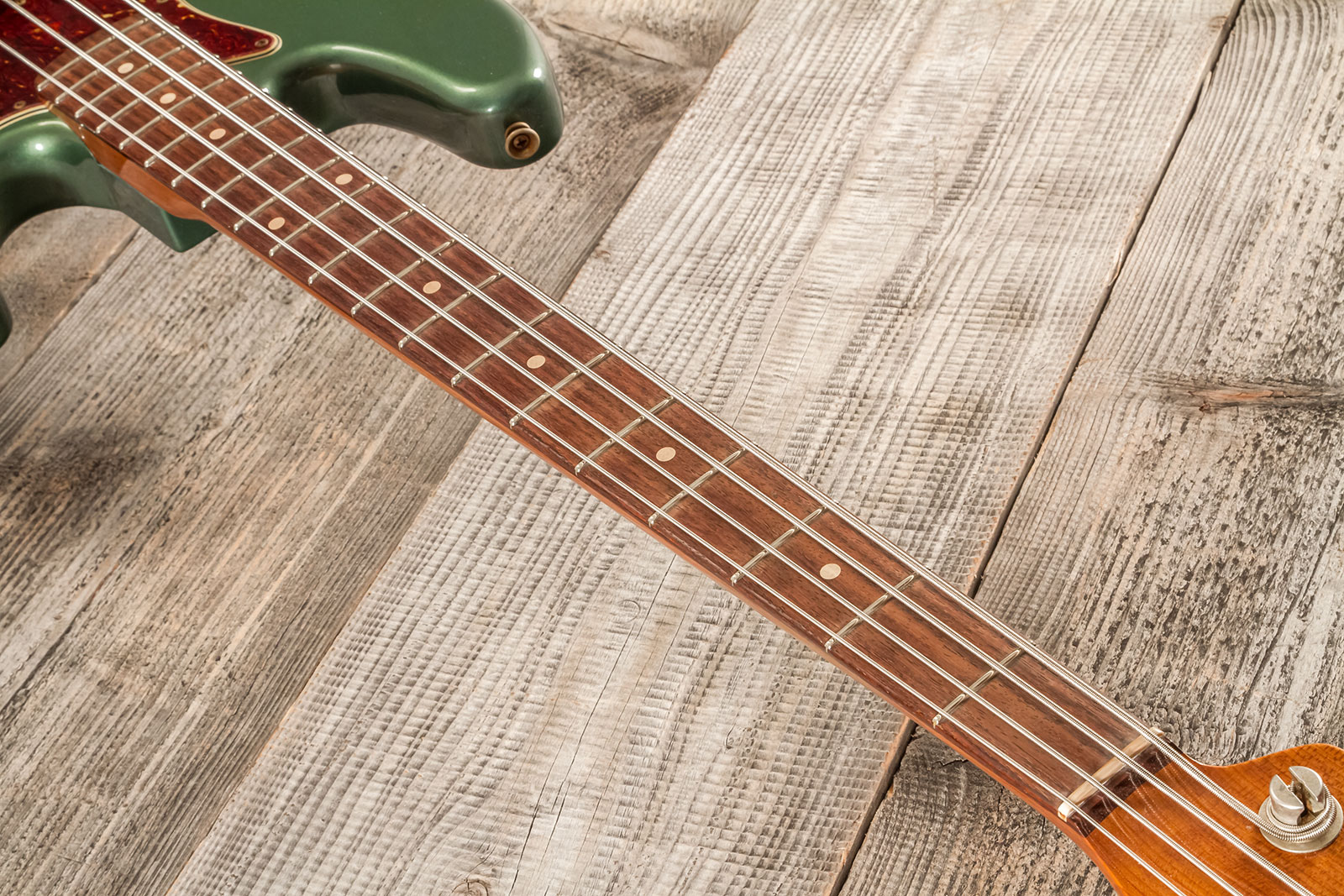 Fender Custom Shop Jazz Bass 1963 Rw #r135891 - Relic Sherwood Green Metallic - Bajo eléctrico de cuerpo sólido - Variation 5