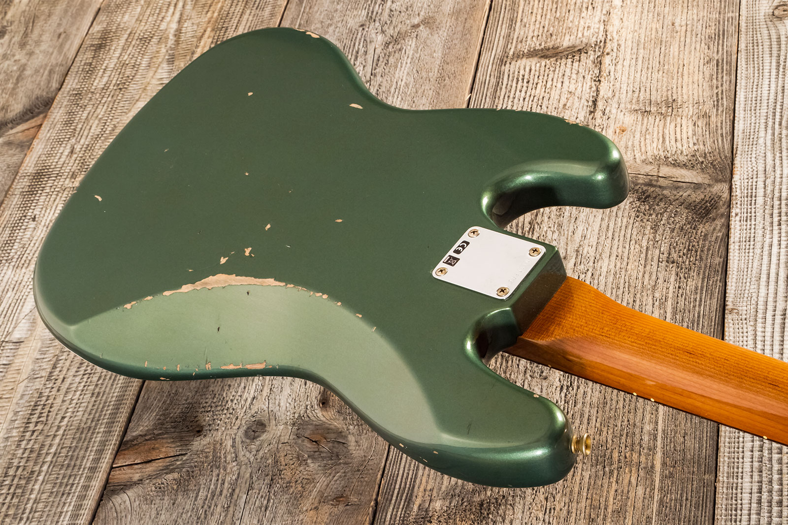 Fender Custom Shop Jazz Bass 1963 Rw #r135891 - Relic Sherwood Green Metallic - Bajo eléctrico de cuerpo sólido - Variation 6