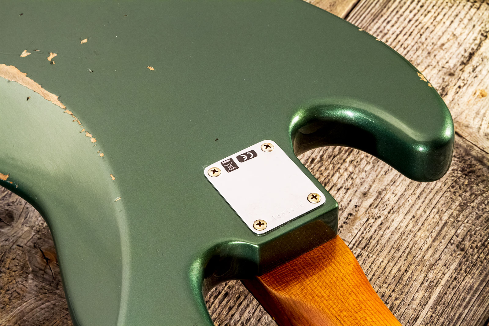 Fender Custom Shop Jazz Bass 1963 Rw #r135891 - Relic Sherwood Green Metallic - Bajo eléctrico de cuerpo sólido - Variation 7