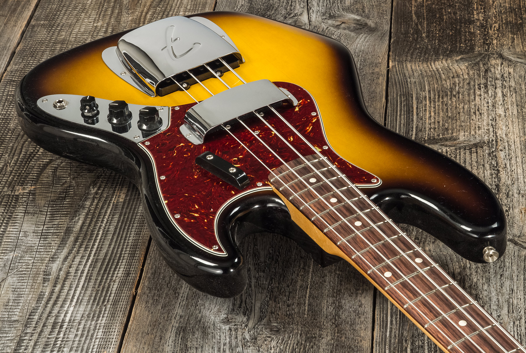 Fender Custom Shop Jazz Bass 1964 Rw #r126513 - Closet Classic 2-color Sunburst - Bajo eléctrico de cuerpo sólido - Variation 2