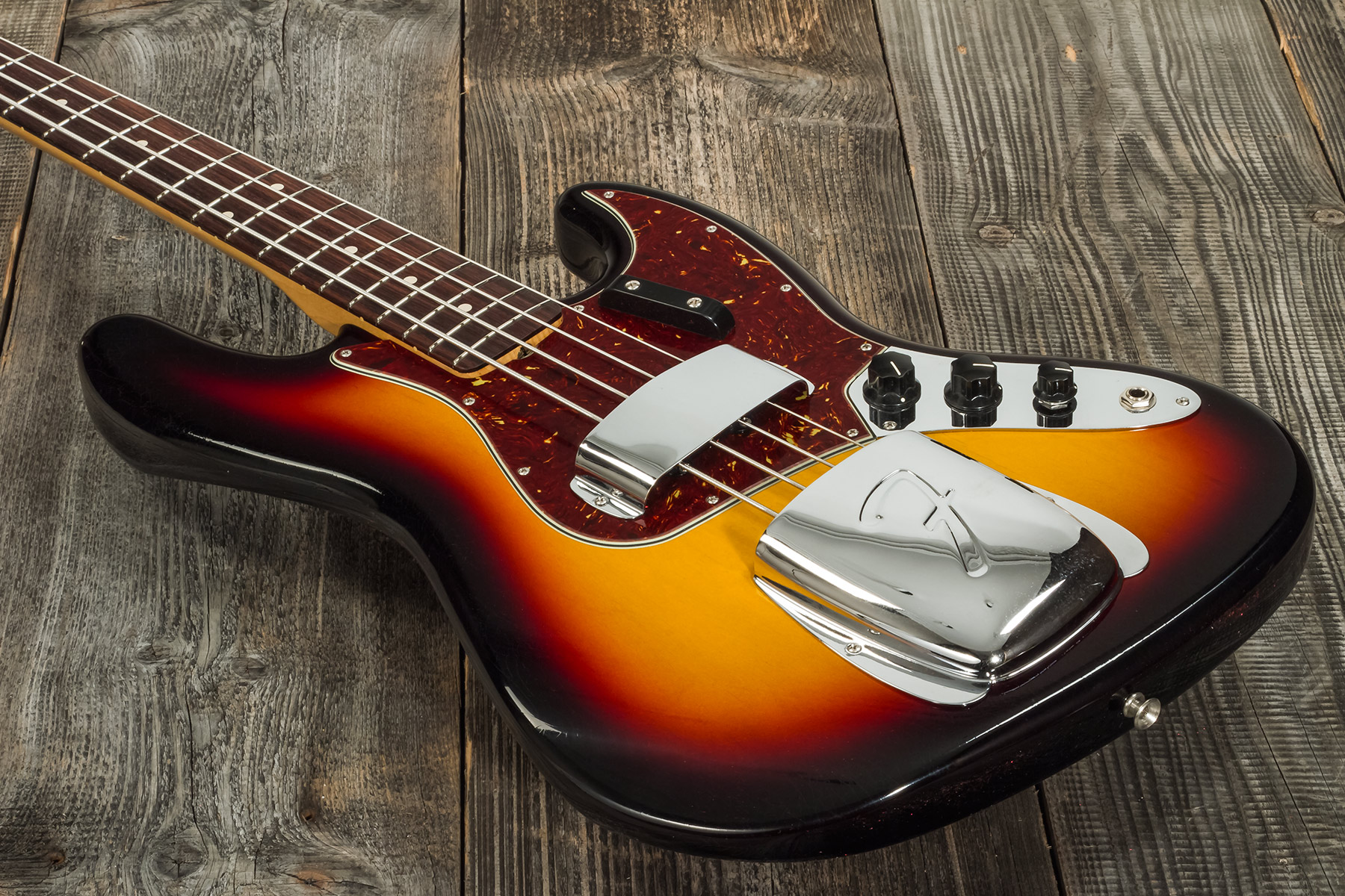 Fender Custom Shop Jazz Bass 1964 Rw #r129293 - Closet Classic 3-color Sunburst - Bajo eléctrico de cuerpo sólido - Variation 3