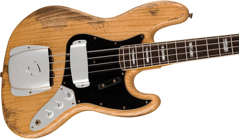 Fender Custom Shop Jazz Bass Custom Rw - Heavy Relic Aged Natural - Bajo eléctrico de cuerpo sólido - Variation 2