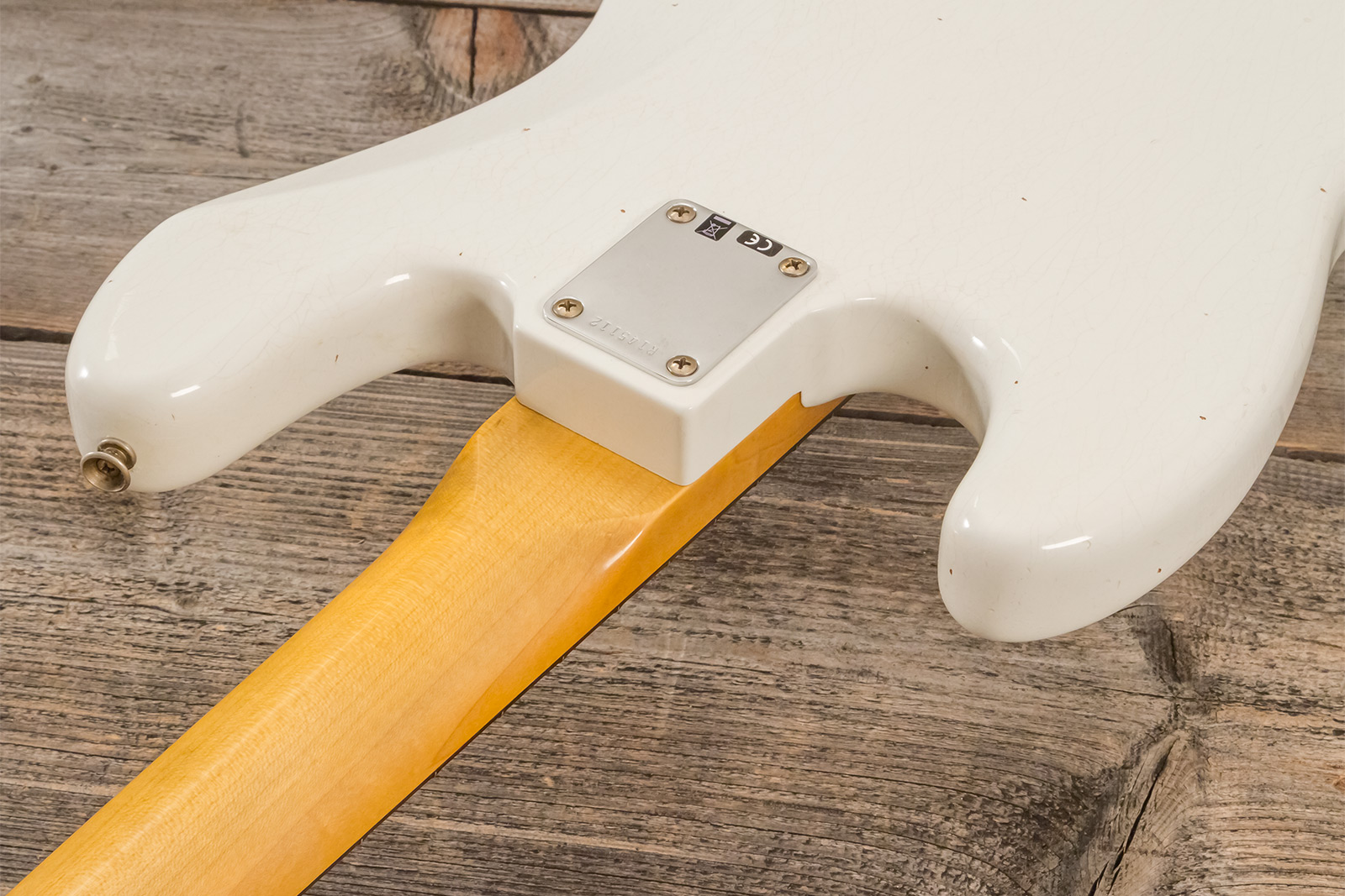 Fender Custom Shop Jazzbass 1964 Rw #r145112 - Journeyman Relic Olympic White - Bajo eléctrico de cuerpo sólido - Variation 9