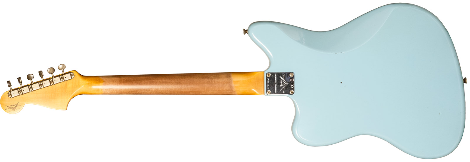 Fender Custom Shop Jazzmaster 1959 250k 2s Trem Rw #cz576203 - Journeyman Relic Aged Daphne Blue - Guitarra electrica retro rock - Variation 1