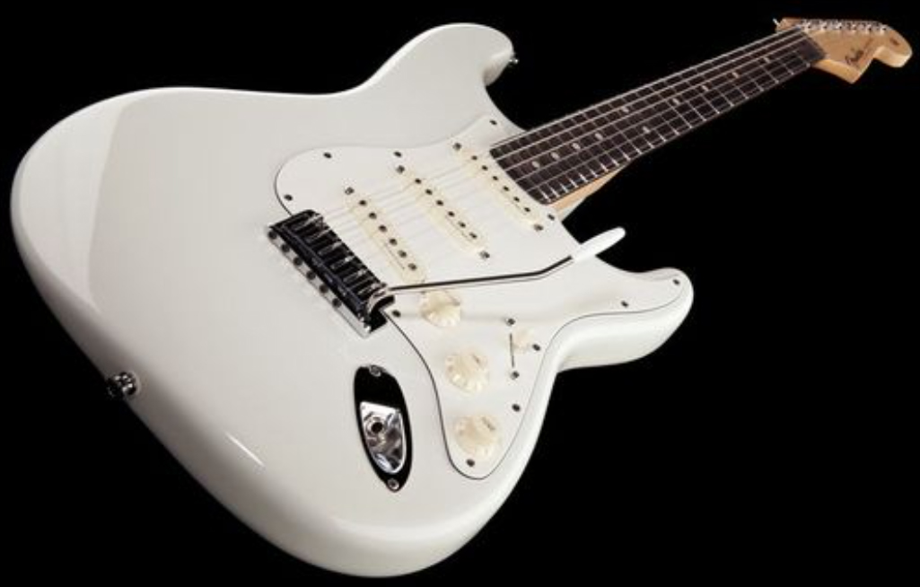 Fender Custom Shop Jeff Beck Strat 3s Trem Rw - Nos Olympic White - Guitarra eléctrica con forma de str. - Variation 1