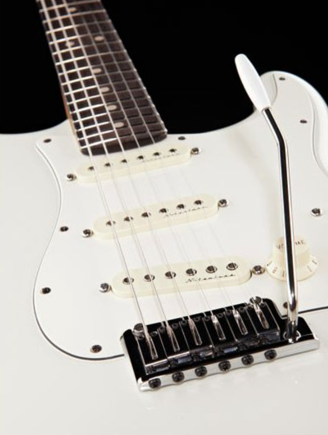 Fender Custom Shop Jeff Beck Strat 3s Trem Rw - Nos Olympic White - Guitarra eléctrica con forma de str. - Variation 3